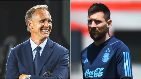 Chris Henderson y Lionel Messi.