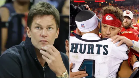 Tom Brady, Jalen Hurts y Patrick Mahomes.