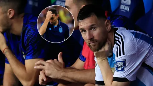 Lionel Scaloni y Leo Messi.