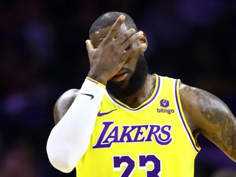 La extraña actuación de LeBron en la derrota de Lakers contra 76ers