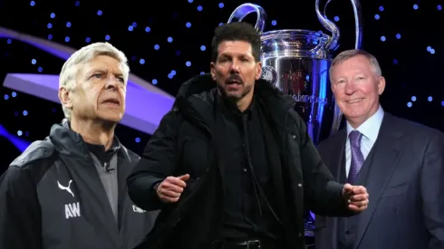 Arsene Wenger, Diego Pablo Simeone y Sir Alex Ferguson.