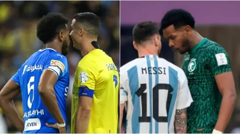 Ali Al-Bulayhi, Cristiano Ronaldo y Leo Messi.