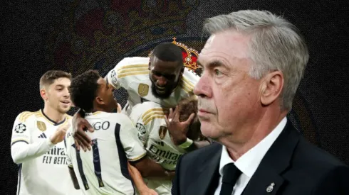 Carlo Ancelotti y sus jugadores en Real Madrid.
