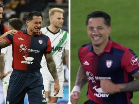 Con la nariz rota, otra vez: Enorme golazo de Gianluca Lapadula para salvar a Cagliari ante Sassuolo