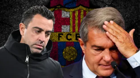 Xavi y Joan Laporta.