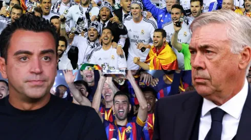 Xavi y Carlo Ancelotti, listos para una nueva final Real Madrid vs. Barcelona.