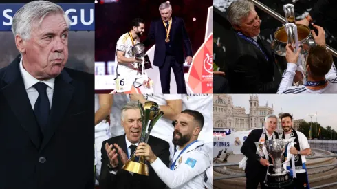 Carlo Ancelotti y algunas der sus conquistas en Real Madrid.