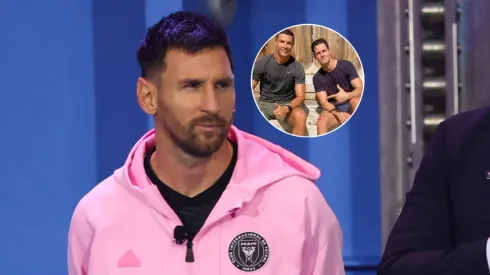 Lionel Messi, Cristiano Ronaldo y Edu Aguirre.