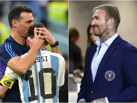Mensaje para Beckham: Lo que Scaloni no le hará a Messi en la Selección