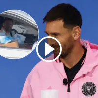 Así reaccionó Messi cuando le tiraron por la ventana de su carro la camiseta de la Selección Argentina