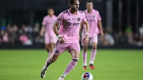 FORT LAUDERDALE, FLORIDA - NOVEMBER 10: Leonardo Campana #9 of Inter Miami CF controls the ball against the New York City FC during the second half in the Noche d'Or friendly match at DRV PNK Stadium on November 10, 2023 in Fort Lauderdale, Florida. (Photo by Rich Storry/Getty Images)