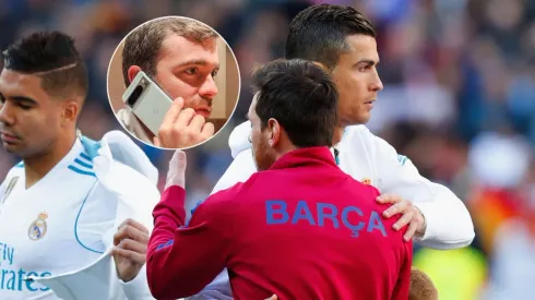 Fabrizio Romano, Lionel Messi y Cristiano Ronaldo.