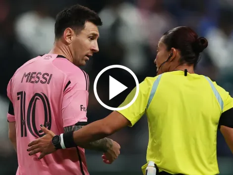 Video: El polémico gesto de Messi contra la árbitra Edina Alves