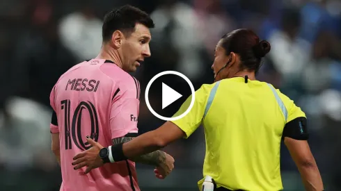 Lionel Messi y Edina Alves.