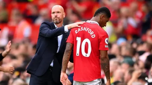 A Erik ten Hag se le plantó el plantel del Manchester United por la leve sanción a Marcus Rashford. Getty Images.