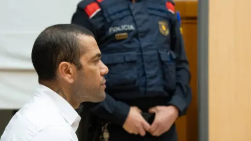 Imagen de Dani Alves en el juicio en su contra.
