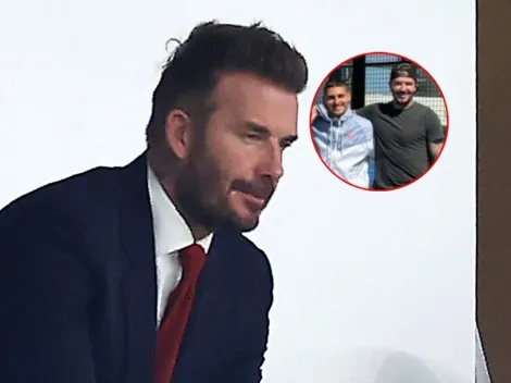 Beckham salió herido después de jugar con un amigo de Messi