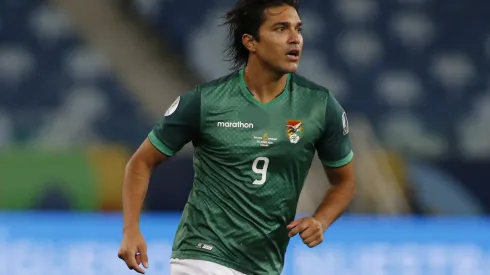 CUIABA, BRAZIL - JUNE 24: Marcelo Moreno of Bolivia looks on during a Group A match between Bolivia and Uruguay as part of Copa America Brazil 2021 at Arena Pantanal on June 24, 2021 in Cuiaba, Brazil. (Photo by Miguel Schincariol/Getty Images)