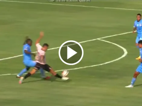 Luis 'Kunty' Caicedo fue expulsado en Perú por esta terrible patada