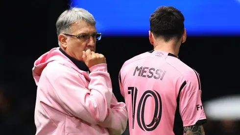 Gerardo Martino y Lionel Messi.