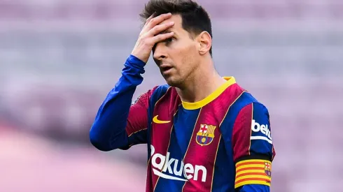Lionel Messi en su último partido por el Camp Nou de Barcelona. 
