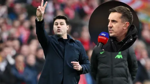 Mauricio Pochettino y Gary Neville.