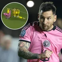 ¿Le apuntó a propósito? La jugada de Messi contra el defensor de Nashville que casi lo lesiona