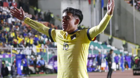 LA PAZ, BOLIVIA – OCTOBER 12: Kendry Paez of Ecuador celebrates after scoring the team's first goal during the FIFA World Cup 2026 Qualifier match between Bolivia and Ecuador at Hernando Siles Stadium on October 12, 2023 in La Paz, Bolivia. (Photo by Gaston Brito Miserocchi/Getty Images)
