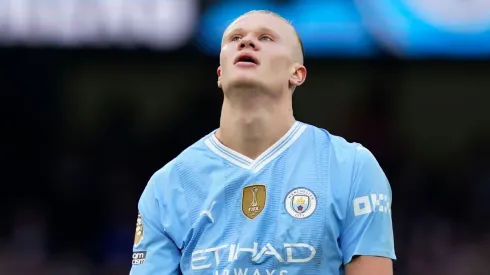 Erling Haaland y una tarde difícil ante Arsenal.