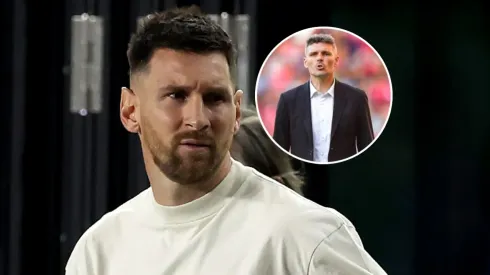 Leo Messi y Fernando Ortiz.