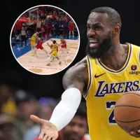 Video: La jugada a una mano de Davis que salvó a LeBron en la clasificación de Lakers a Playoffs