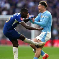 Moisés Caicedo se \'peleó\' con Jack Grealish por una falta (VIDEO)