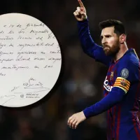 Guerra por la servilleta de Messi: entran abogados y notarios