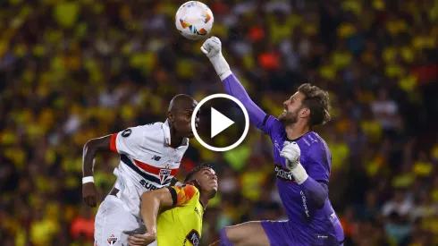 El arquero se mostró muy molesto tras la derrota contra Sao Paulo