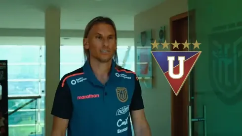 El DT de Ecuador fue a ver a Liga de Quito