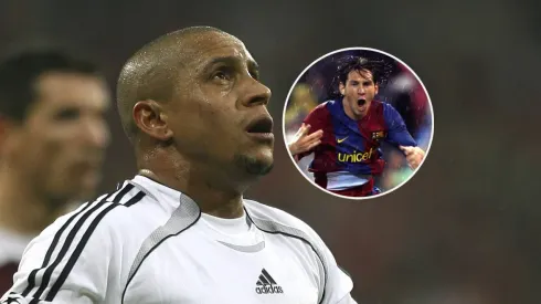 Roberto Carlos y Lionel Messi.