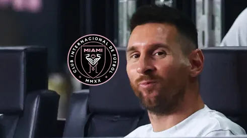 Escudo de Inter Miami y Lionel Messi.