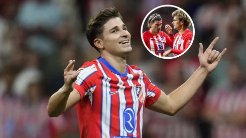 El delantero argentino festejó en su quinto partido con la camiseta del Colchonero.