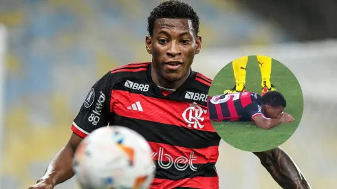 Gonzalo Plata casi se manda un golazo en la Copa Libertadores