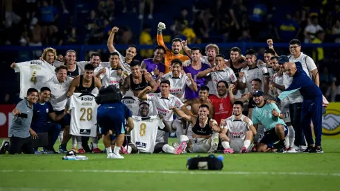 La euforia de los jugadores de Alianza tras la clasificación.