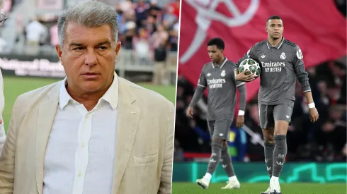 Joan Laporta no quiso referirse a la posibilidad de que el Real Madrid revierta el resultado con el Arsenal.