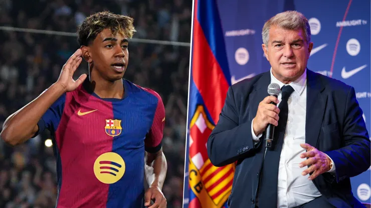 Joan Laporta advierte que Barcelona aún no tiene confirmada la renovación de Lamine Yamal
