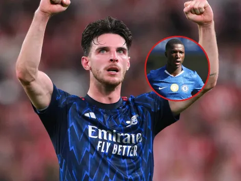 Declan Rice terminó en este puesto por el Balón de Oro y los hinchas se acordaron de Moisés Caicedo