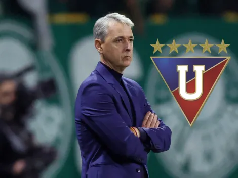 Tiago Nunes lanzó una contundente indirecta a la directiva de Liga de Quito tras caer goleado vs. Palmeiras