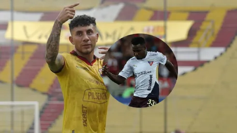 La dura pelea entre Joao Rojas y Leonel Quiñónez que no se vio en TV en el Barcelona vs. Liga de Quito Foto: IMAGO