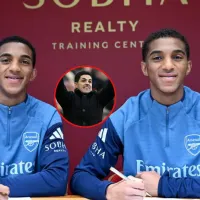 Así fue como Piero Hincapié y Mikel Arteta recibieron a los hermanos Quintero en Arsenal