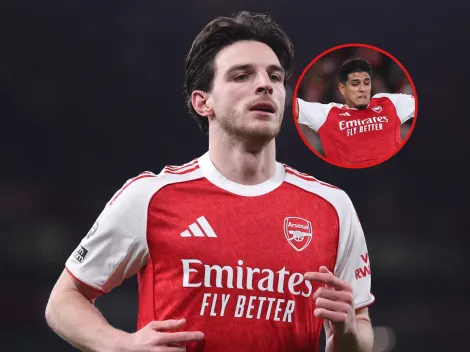 VIDEO | El viral enojo de Declan Rice con Piero Hincapié y los otros jugadores de Arsenal