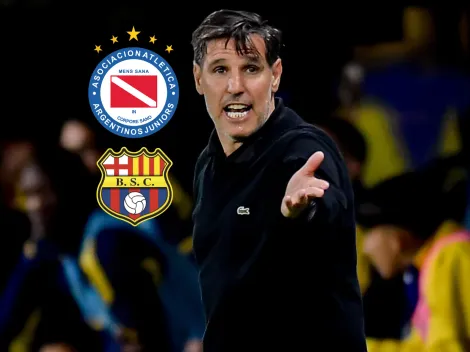 Nicolás Diez (48), DT de Argentinos Juniors, sobre el cruce con Barcelona SC: "Vamos a ir a buscarlo"