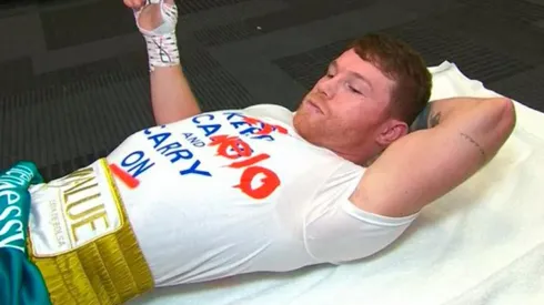La playera de Canelo Álvarez que causó furor antes de su pelea con Saunders
