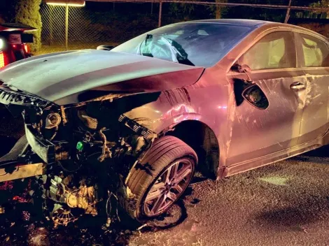 Un jugador de Tigres volcó su coche